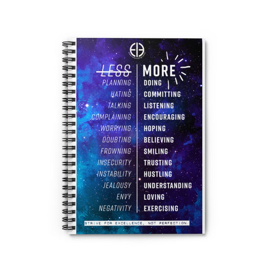 Excellence Affirmation Spiral Notebook - Ruled Line