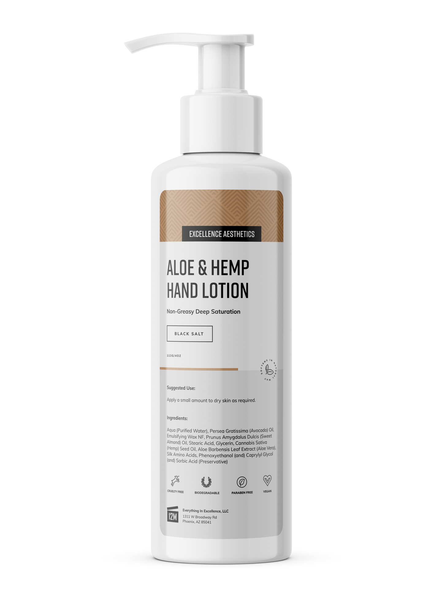 Excellence Aesthetics Hemp Hand Lotion - Everything In Excellence