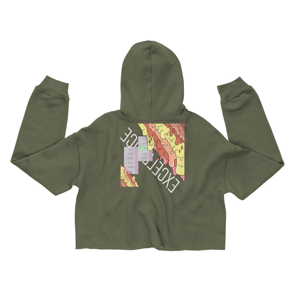 Excellence Affirmation Crop Hoodie - Everything In Excellence