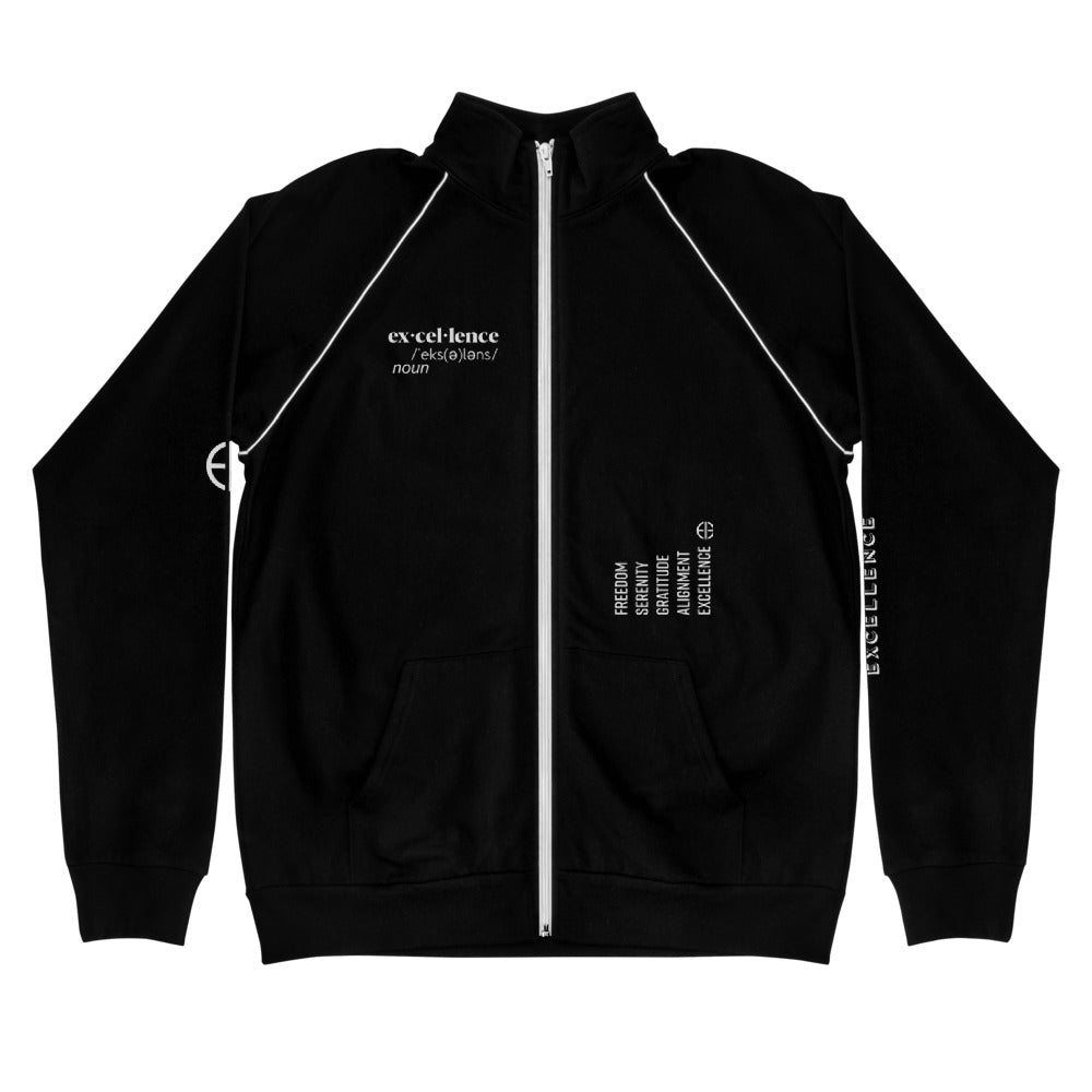 Excellence Affirmation Piped Fleece Jacket - Everything In Excellence