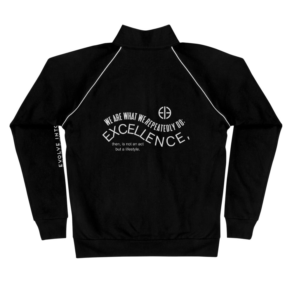 Excellence Affirmation Piped Fleece Jacket - Everything In Excellence