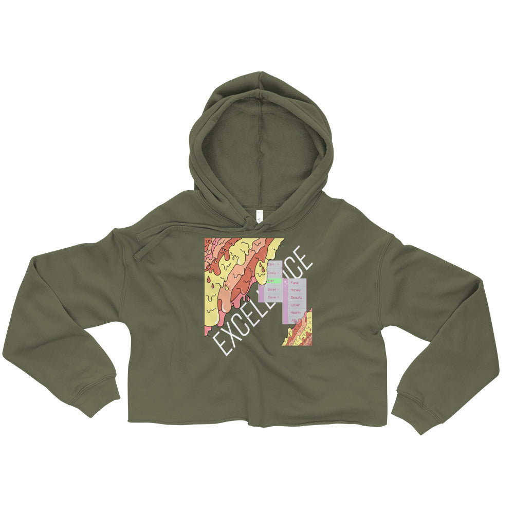 Excellence Affirmation Crop Hoodie - Everything In Excellence