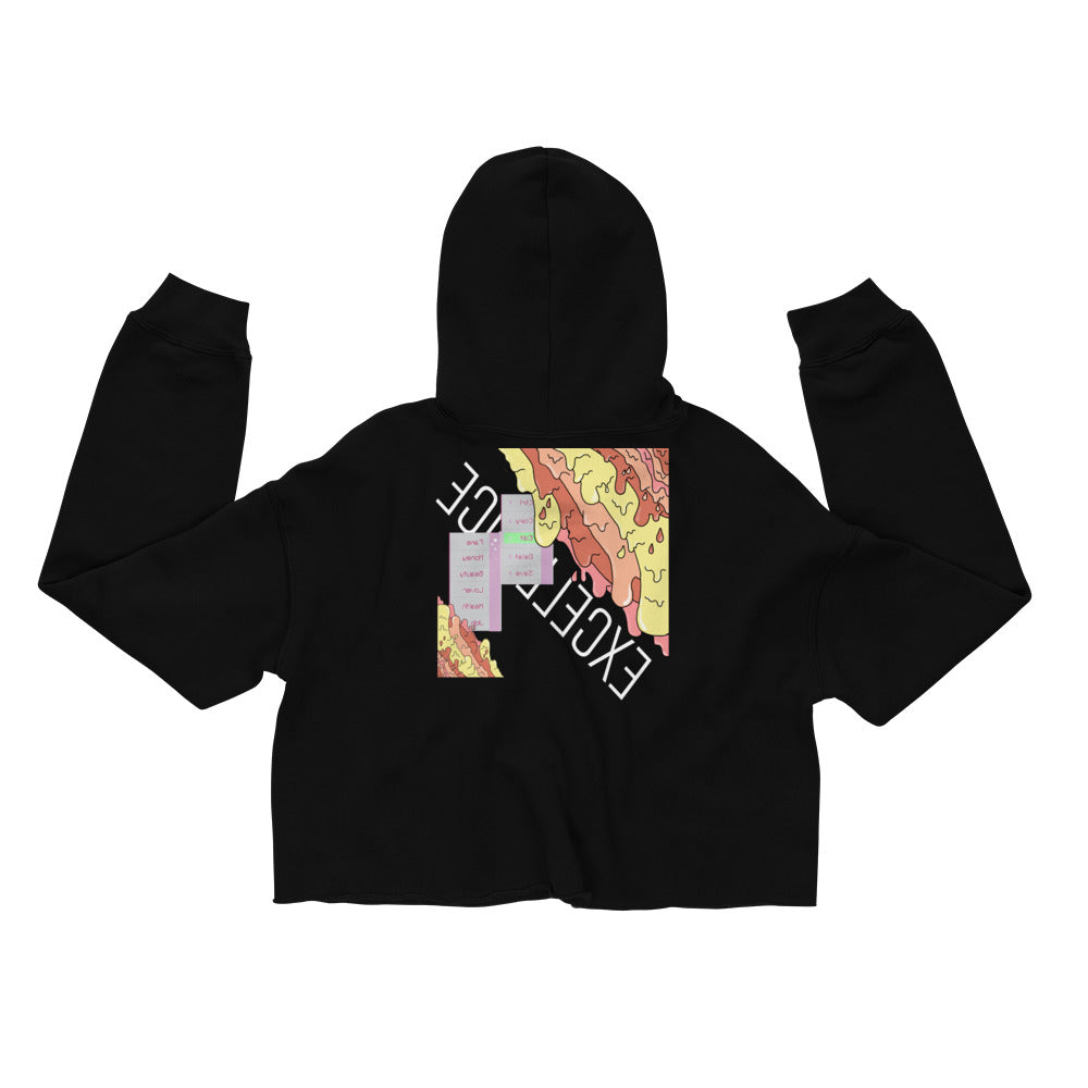 Excellence Affirmation Crop Hoodie - Everything In Excellence