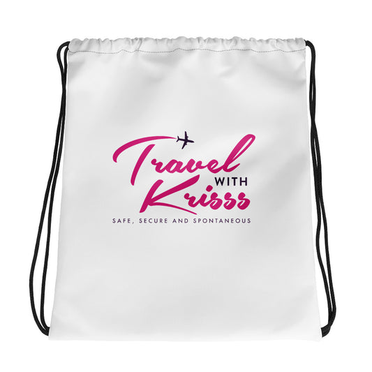 Travel With Kriss Drawstring bag - Everything In Excellence