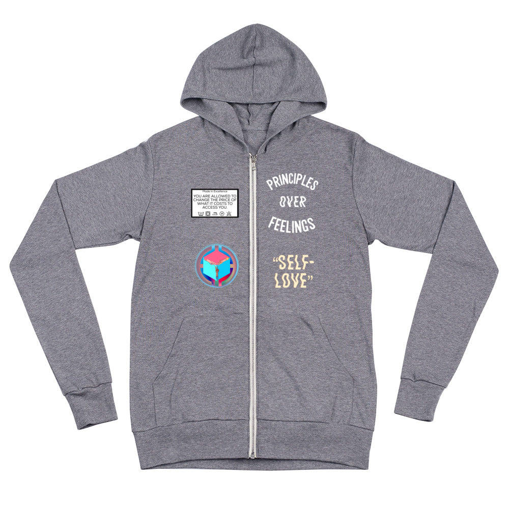 Excellence Affirmation Unisex zip hoodie - Everything In Excellence