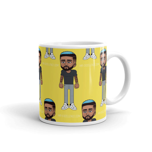 Rare Mr Excellence White Glossy Mug